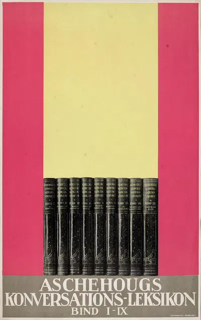 Aschehougs konversations-leksikon ; bind I – IX by Litografia. Bekkelaget, 1925 — digital art print download