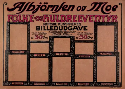 Asbjörnsen og Moe, Folke- og Huldreeventyr by Norsk lithografisk Officin — digital art print download
