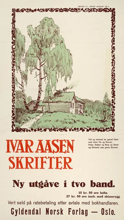 Ivar Aasen ; Skrifter by Norsk lithografisk Officin, 1926 — digital art print download