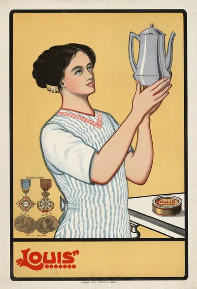 Louis by Norsk lithografisk Officin, 1912 — digital art print download