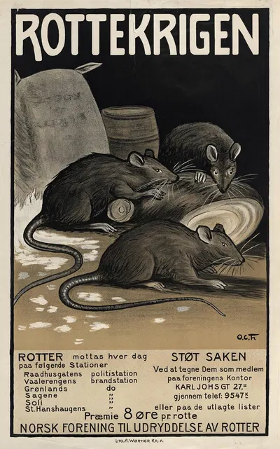 Rottekrigen by Оле Кристоффер Торкельсен, 1909 — digital art print download