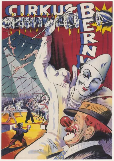 Cirkus Berny – I manesjen by Oscar Knudsen, 1960-1970 — digital art print download