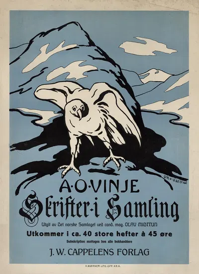 A.O. Vinje Skrifter i samling by Отто Вальстад — digital art print download