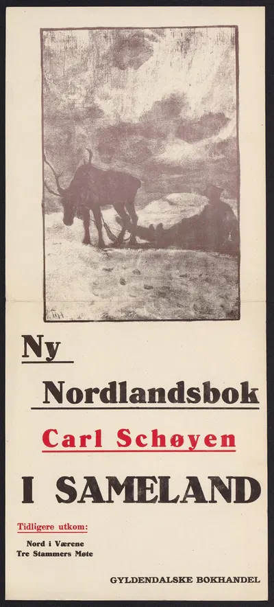 Ny nordlandsbok, Carl Schøyen, I sameland by Thorolf Holmboe, 1922 — digital art print download