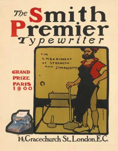 The Smith Premier Typewriter by A. E. Forrest, 1900 - 1901 — digital art print download