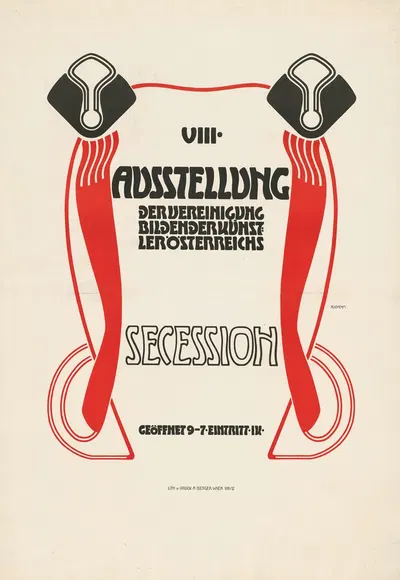 VIII. Ausstellung der Vereinigung bildender Künstler Österreichs. Secession by Адольф Бёхм, 1900 — digital art print download