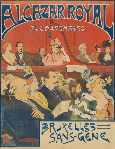 Alcazar Royal. Bruxelles sans-gêne by Adolphe Crespin, 1894 — digital art print download