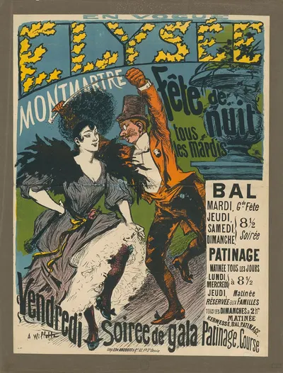En Vogue. Elysée Monmarte by Адольф Леон Виллет, 1891 — digital art print download