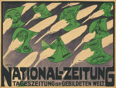 National-Zeitung. Tageszeitung der gebildeten Welt by Albert Klingner, 1890 - 1909 — digital art print download