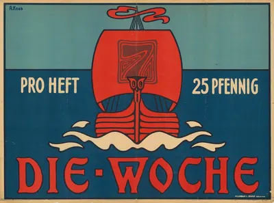 Die Woche by Albert Knab, 1903 — digital art print download