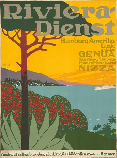Riviera Dienst by Albert Knab, 1914 — digital art print download