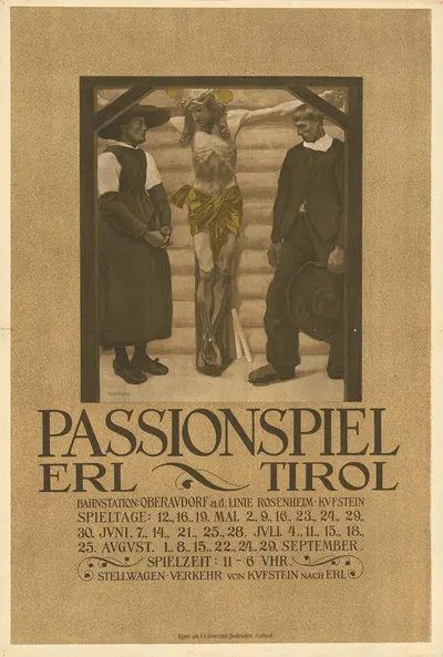 Passionsspiel Erl Tirol by Альбин Эггер Лиенц, 1910 — digital art print download