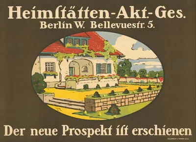Heimstätten Aktiengesellschaft Berlin by Albrecht Biedermann, 1909 — digital art print download
