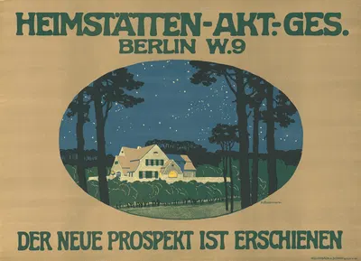 Heimstätten Aktiengesellschaft Berlin by Albrecht Biedermann, 1910 — digital art print download