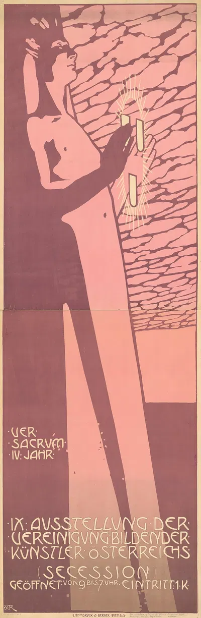 Secession. 9. Ausstellung der Vereinigung Bildender Künstler Österreichs by Alfred Roller, 1901 — digital art print download
