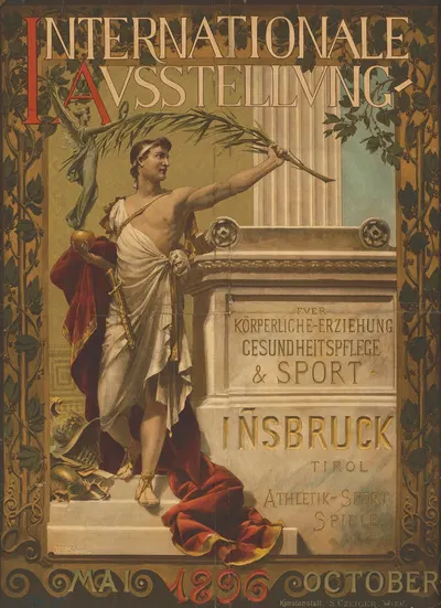 Internationale Ausstellung. Innsbruck Tirol 1896 by Alois Hans Schram, 1895 - 1896 — digital art print download