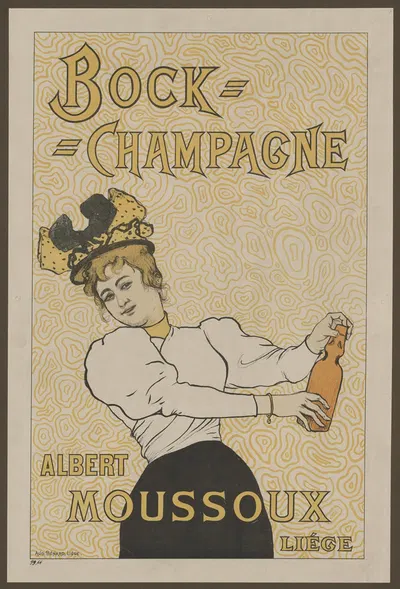 Bock-Champagne by Арман Рассенфос, 1894 — digital art print download
