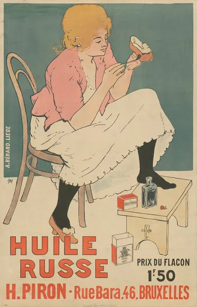 Huile Russe. Fa. H. Piron, Brüssel by Armand Rassenfosse, 1896 — digital art print download