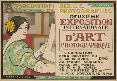 Deuxième Exposition Internationale d'Art Photographie by Auguste Donnay, 1896 — digital art print download