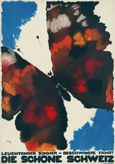 Leuchtender Sommer – Beschwingte Fahrt. Die schöne Schweiz by Аугусто Джакометти, 1930 — digital art print download