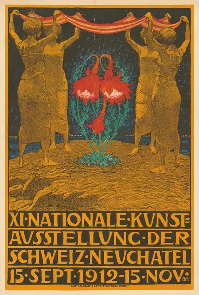 11. Nationale Kunstausstellung der Schweiz. Neuchâtel 1912 by Burkhard Mangold, 1912 — digital art print download