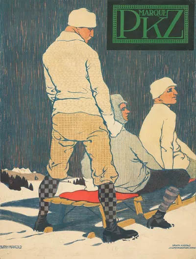 Marque PKZ by Burkhard Mangold, 1909 — digital art print download