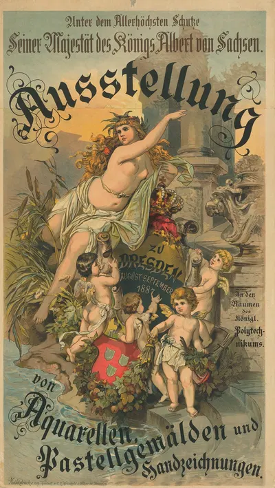 Ausstellung von Aquarellen, Pastellgemälden und Handzeichnungen zu Dresden by C.C. Майнхольд и сыновья, 1887 — digital art…