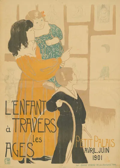 L'Enfant à Travers les Ages. Petit Palais by Клементина Элен Дюфо, 1901 — digital art print download