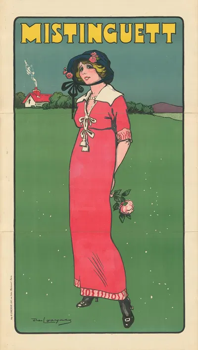 Mistinguett by Даниэль де Лоскес, 1911 — digital art print download