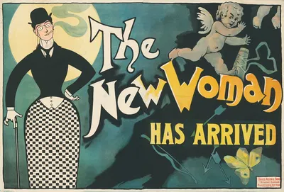 The New Woman Has Arrived by David Allen & Sons, 1896 — digital art print download