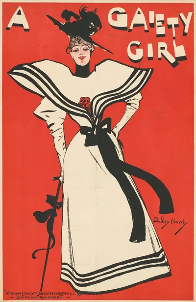 A Gaiety Girl by Дадли Харди, 1894 — digital art print download