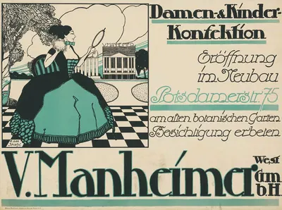 Damen- und Kinder-Konfektion. V. Manheimer by E. Leo Stahl, 1908 - 1913 — digital art print download