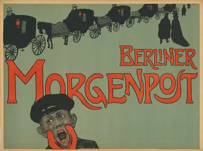 Berliner Morgenpost. Prosit Neujahr 1901 by Edmund Edel, 1901 — digital art print download