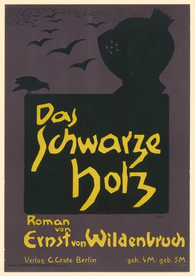 Das schwarze Holz. Roman von Ernst von Wildenbruch by Edmund Edel, 1905 — digital art print download