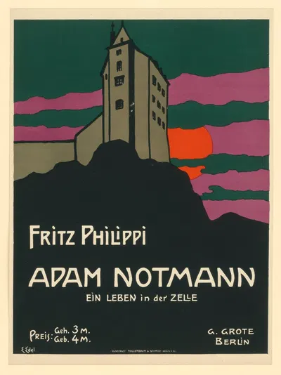 Fritz Philippi Adam Notmann. Ein Leben in der Zelle by Edmund Edel, 1906 — digital art print download