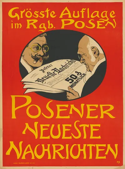Posener neueste Nachrichten by Edmund Edel, 1900 - 1912 — digital art print download