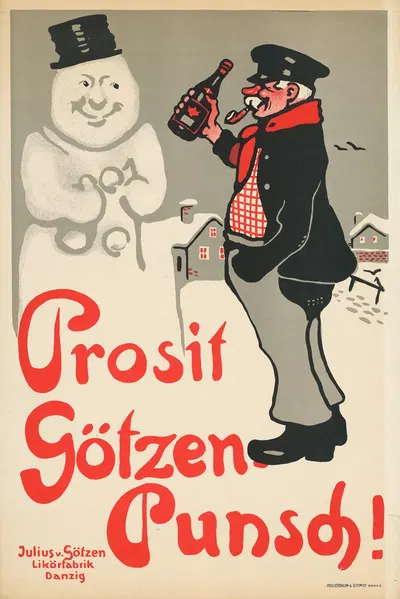 Prosit Götzen-Punsch! by Edmund Edel, 1905 — digital art print download