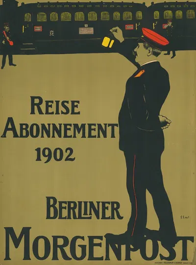Reise-Abonnement 1902. Berliner Morgenpost by Edmund Edel, 1902 — digital art print download