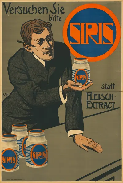 SIRIS statt Fleisch-Extrakt by Edmund Edel, 1902 — digital art print download