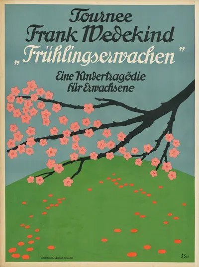 Tournee Frank Wedekind 'Frühlingserwachen'. Eine Kindertragödie für Erwachsene by Edmund Edel, 1903 — digital art print…
