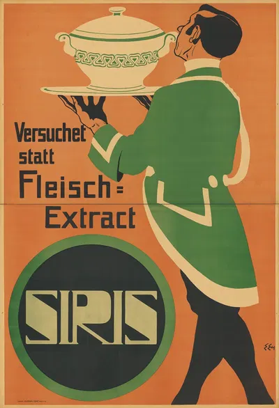 Versucht statt Fleisch-Extrakt SIRIS by Edmund Edel, 1902 — digital art print download