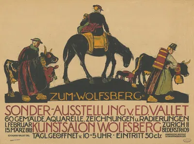 Zum 'Wolfsberg'. Sonder-Ausstellung Ed. Vallet by Эдуар Валле, 1912 — digital art print download