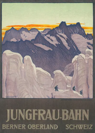 Jungfrau-Bahn by Эмиль Кардина, 1910 — digital art print download