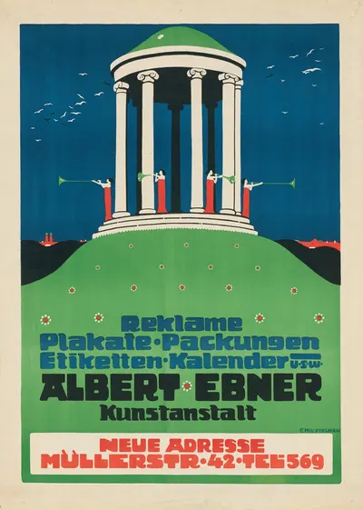 Albert Ebner Kunstanstalt. Reklame Plakate Packungen u.s.w. by Emil Pirchan, 1912 — digital art print download