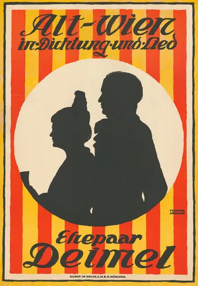 Alt-Wien in Dichtung und Lied. Ehepaar Deimel by Emil Pirchan, 1913 — digital art print download