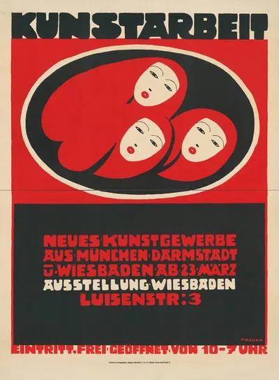 Kunstarbeit. Neues Kunstgewerbe aus München, Darmstadt und Wiesbaden by Emil Pirchan, 1913 — digital art print download