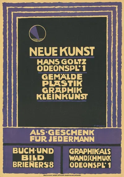 Neue Kunst Hans Goltz. Gemälde Plastik Graphik Kleinkunst by Emil Pirchan, 1913 — digital art print download