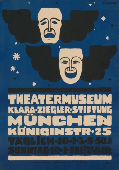 Theatermuseum Klara Ziegler Stiftung. München Königinstraße 25 by Emil Pirchan, 1913 — digital art print download