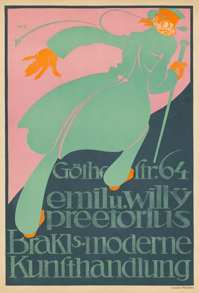 Brakls moderne Kunsthandlung, Emil und Willy Preetorius by Emil Preetorius, 1911 — digital art print download
