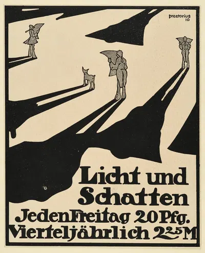 Licht und Schatten by Emil Preetorius, 1910 — digital art print download